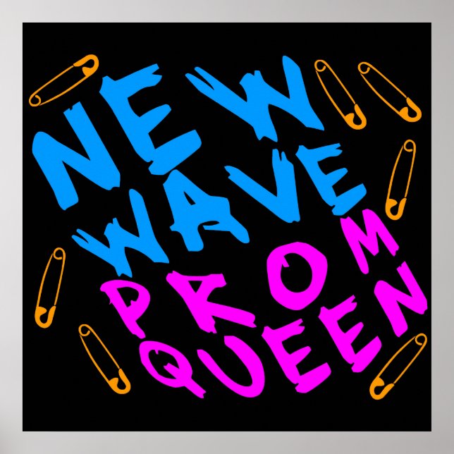 Corey Tiger 80-talet New Wave Prom Queen Poster (Framsidan)