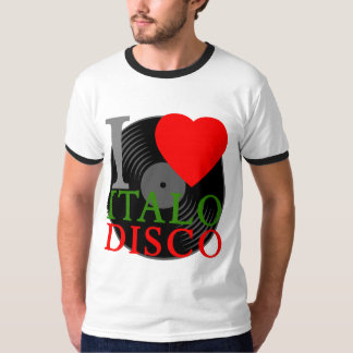 Corey Tiger 80-talet Retro I Kärlek Italo Disco T- Tee Shirt