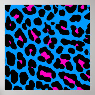 Corey Tiger 80-talet Retro Leopard Mönster Poster