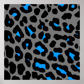 Corey Tiger 80-talet Retro Leopard Mönster Poster