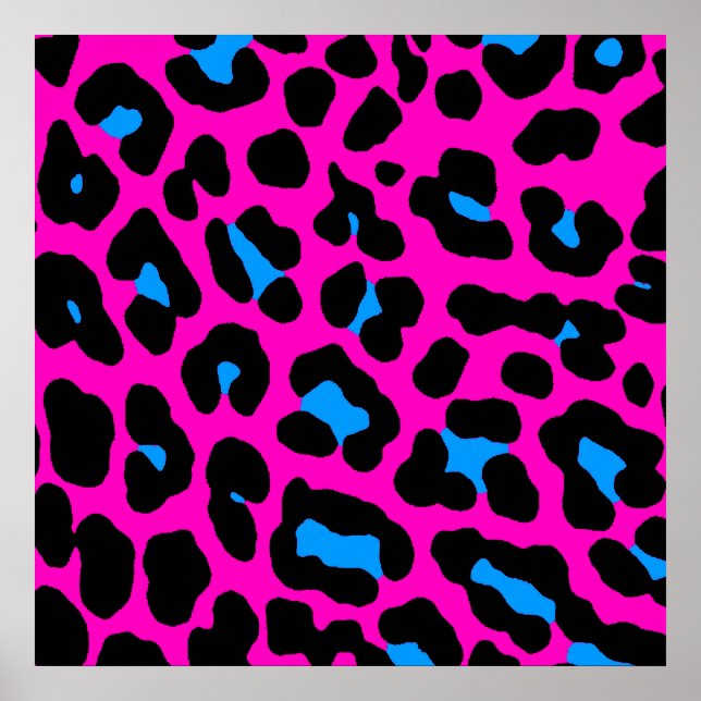 Corey Tiger 80-talet Retro Leopard Mönster Poster (Framsidan)