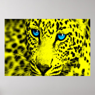 Corey Tiger 80-talet Retro Leopard Poster