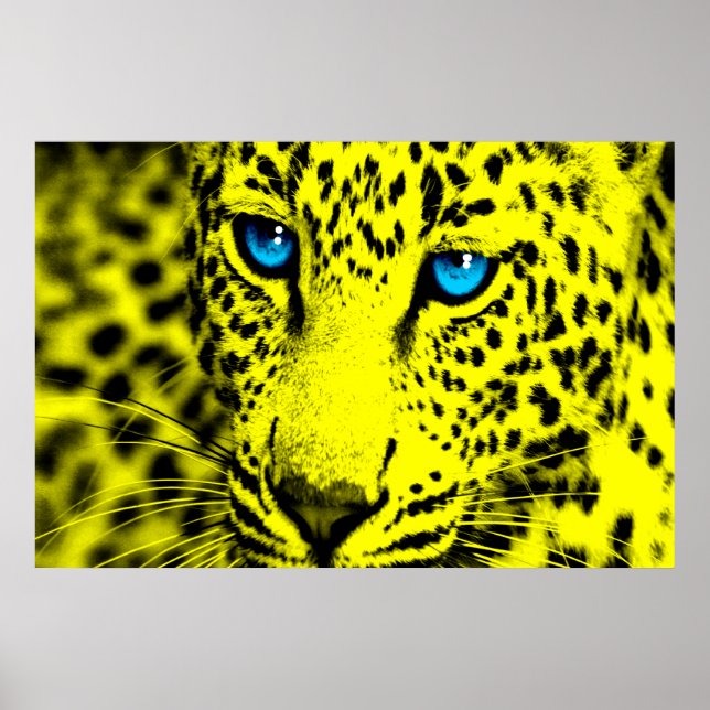 Corey Tiger 80-talet Retro Leopard Poster (Framsidan)