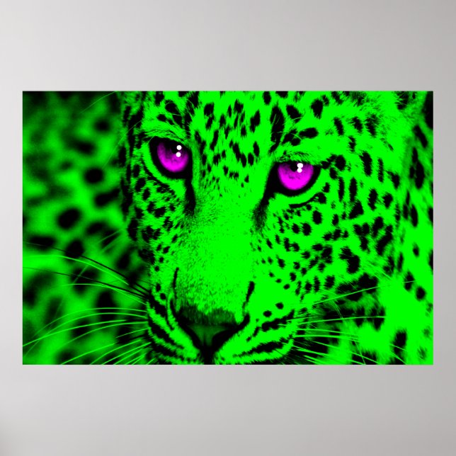 Corey Tiger 80-talet Retro Leopard Poster (Framsidan)