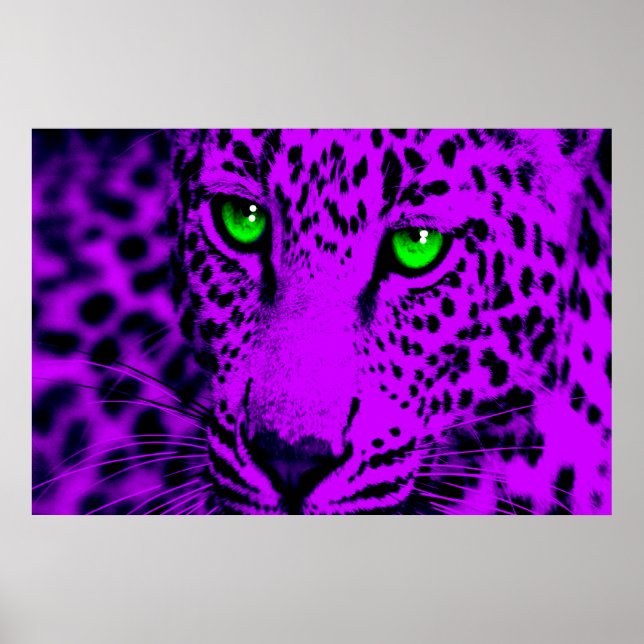 Corey Tiger 80-talet Retro Leopard Poster (Framsidan)