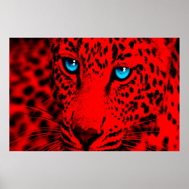 Corey Tiger 80-talet Retro Leopard Poster (Framsidan)
