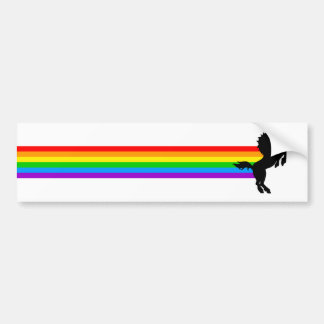 Corey Tiger 80-talet Vintage Stil Unicorn Rainbow Bildekal