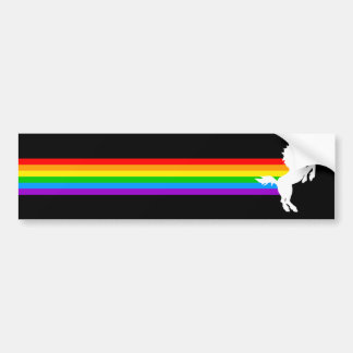 Corey Tiger 80-talet Vintage Stil Unicorn Rainbow Bildekal