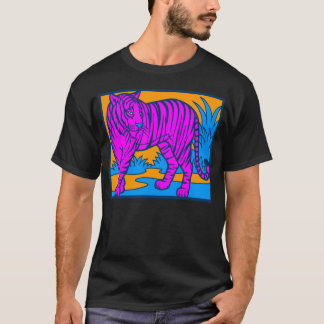 COREY TIGER 80-TALETS ROSA TIGER SCEN T-SHIRT