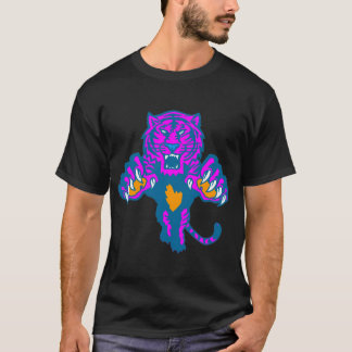 Corey Tiger 80-talets Vintage Fierce Pouncing Tige Tee