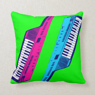 Corey Tiger 80-talets Vintage Neon Keytar Kudde