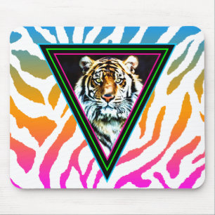 Corey Tiger 80-talets Vintage Neon Triangles Tiger Musmatta