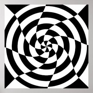 Corey Tiger 80-talets Vintage Op Art Poster
