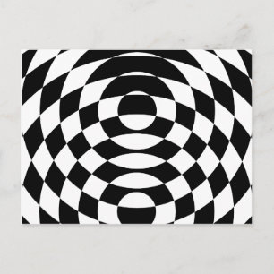 Corey Tiger 80-talets Vintage Op Art Vykort