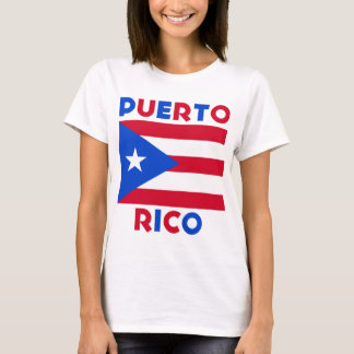 Corey Tiger 80-talets Vintage Puerto Rico Flagga T Shirt
