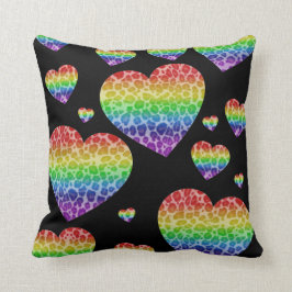 Corey Tiger 80-talets Vintage Rainbow Valentine He Kudde