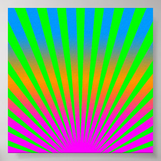 Corey Tiger 80-talets Vintage Stigning Sol Rand Poster