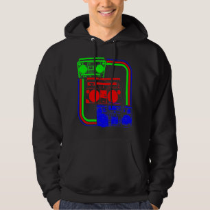 Corey Tiger 80-tals Retro Boombox Radio Sweatshirt Med Luva