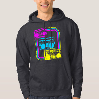 Corey Tiger 80-tals Retro Boombox Radio Sweatshirt Med Luva