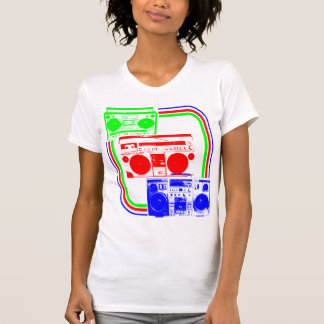 Corey Tiger 80-tals Retro Boombox Radio T Shirt