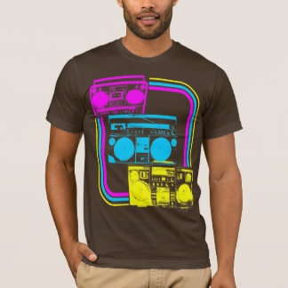 Corey Tiger 80-tals Retro Boombox Radio Tee