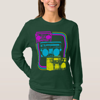 Corey Tiger 80-tals Retro Boombox Radio Tee