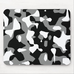Corey Tiger 80-tals Retro Grå Kamouflage (Camo) Musmatta