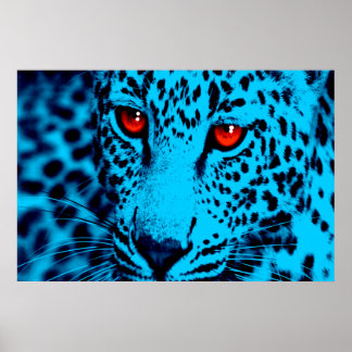 Corey Tiger 80-tals Retro Leopard Poster