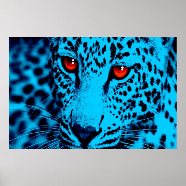Corey Tiger 80-tals Retro Leopard Poster (Framsidan)