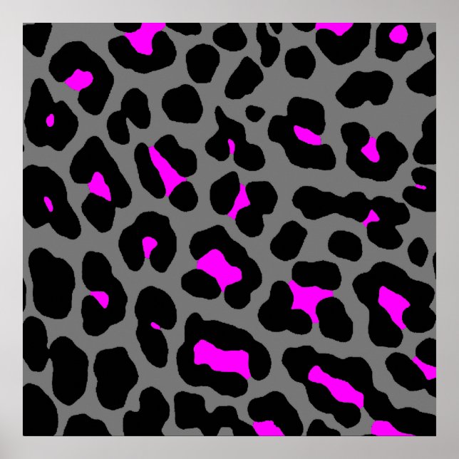 Corey Tiger 80-tals Retro Leopardsmönster Poster (Framsidan)