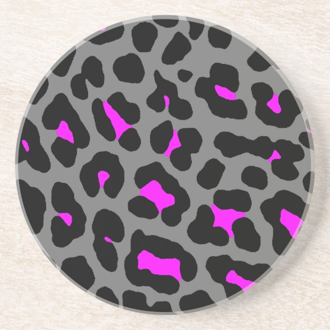 Corey Tiger 80-tals Retro Leopardspräcklig Mönster Underlägg Sandsten (Framsidan)
