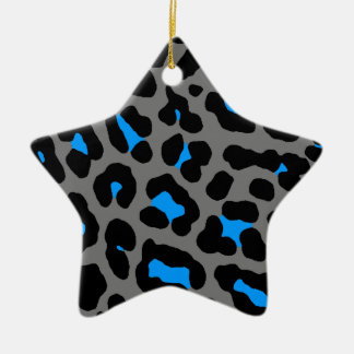 Corey Tiger 80-tals Retro Leoprint Stjärna Ornamen Julgransprydnad Keramik