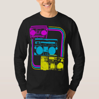 Corey Tiger 80-tals Retro Radio Boombox T-shirt