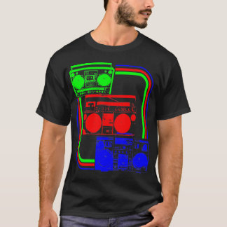 Corey Tiger 80-tals Retro Radio Boombox T-shirt