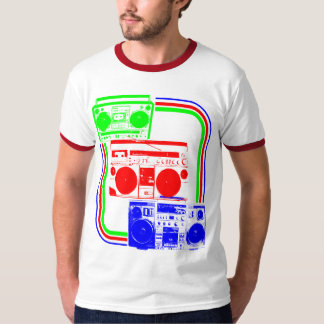 Corey Tiger 80-tals Retro Radio Boombox Tee Shirt