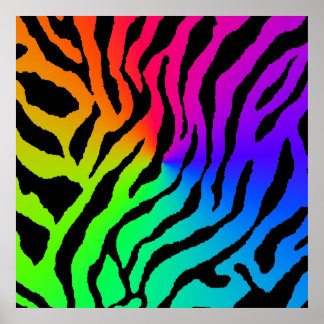 Corey Tiger 80-tals Retro Tiger Mönster Poster