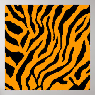 Corey Tiger 80-tals Retro Tiger Mönster Poster