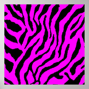 Corey Tiger 80-tals Retro Tiger-mönster Poster