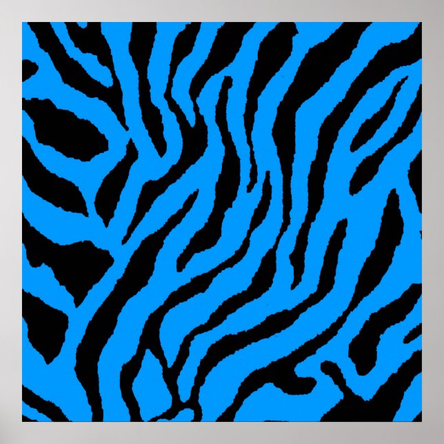 Corey Tiger 80-tals Retro Tiger-mönster Poster (Framsidan)