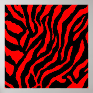 Corey Tiger 80-tals Retro Tiger Mönster Poster