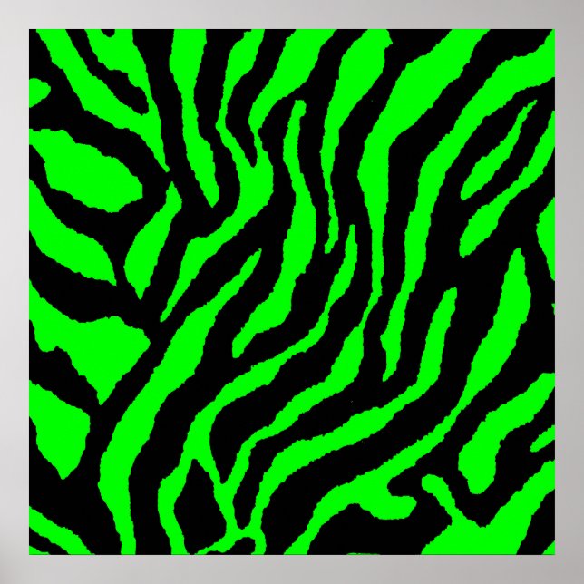 Corey Tiger 80-tals Retro Tiger Mönster Poster (Framsidan)