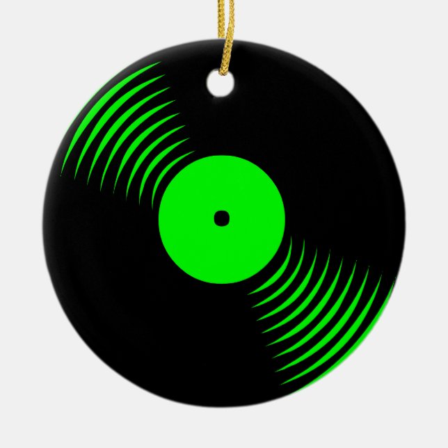 Corey Tiger 80-tals Retro Vinylskiva Ornament (Framsidan)