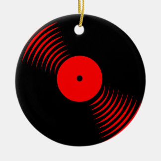 Corey Tiger 80-tals Retro Vinylskiva-ornament Julgransprydnad Keramik