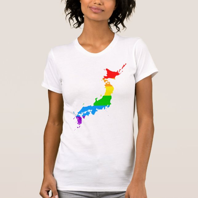 Corey Tiger 80-tals stil Japan regnbåge T Shirt (Framsida)