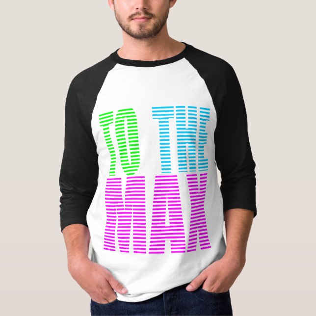 Corey Tiger 80-tals Stil MAXIMALT Tee Shirt (Framsida)