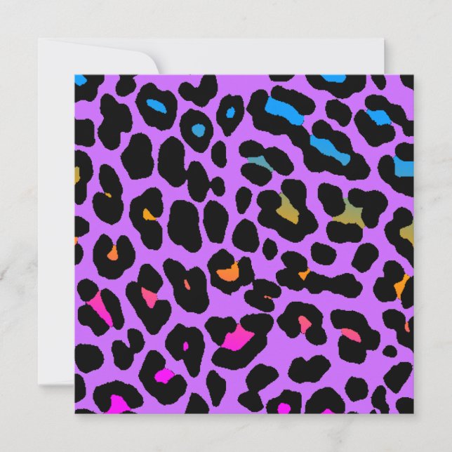 Corey Tiger 80s Leopardfläckar (Lila) (Framsida)