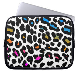 Corey Tiger 80s Neon Leopardtryck Laptop Sleeve