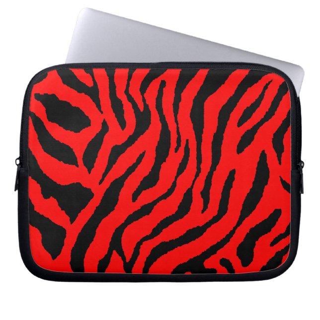 Corey Tiger 80s Neon Tiger Print Laptop Fodral (Framsidan)