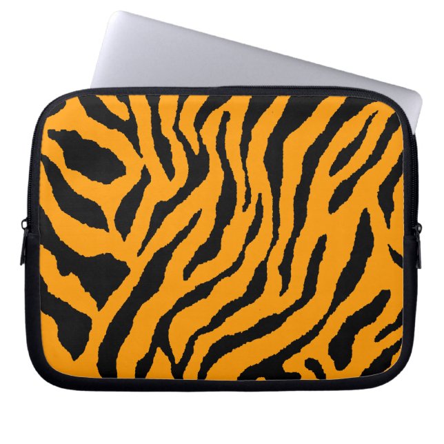 Corey Tiger 80s Neon Tigertryck Laptop Fodral (Framsidan)
