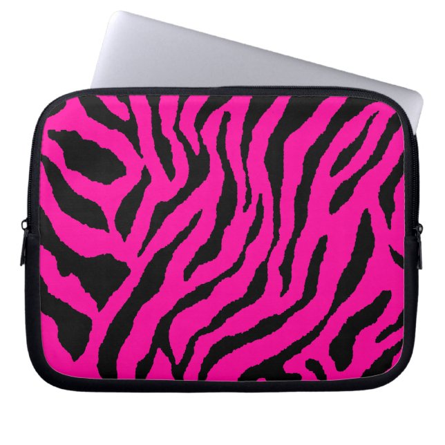 Corey Tiger 80s Neon Tigertryck Laptop Fodral (Framsidan)